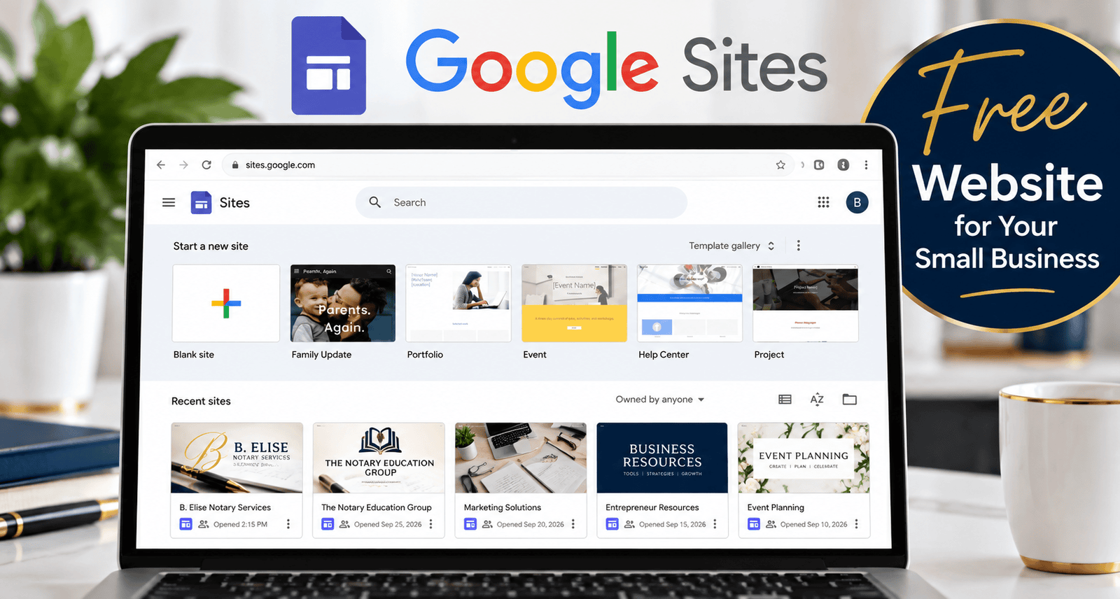 How to Create a Free Website for Your Small Business with Google Sites